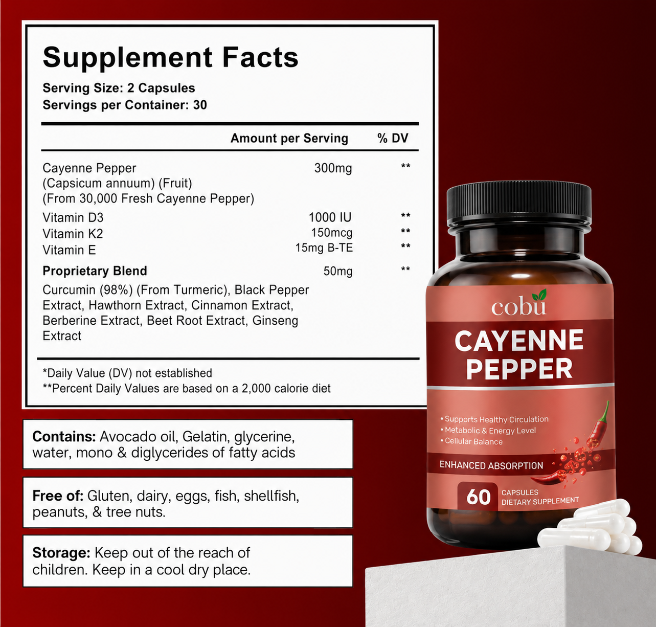 Cayenne Pepper Capsules